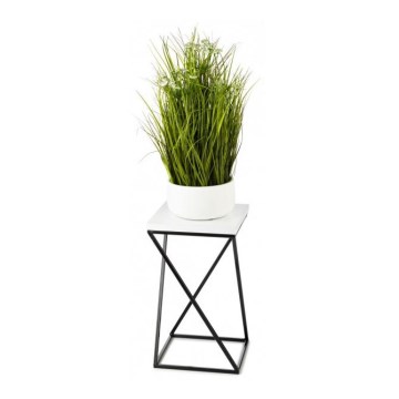 Suporte de flores LOFT 40x24 cm preto/branco