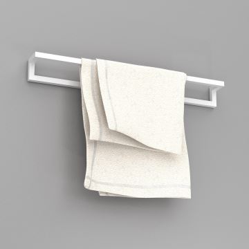 Suporte de parede para toalha 7x60 cm branco