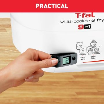 Tefal - Fritadeira multifunções 9em1 VERSALIO DE LUXE 1600W/230V 2 l branco