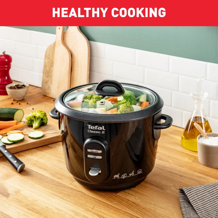 Tefal - Máquina para fazer arroz CLASSIC 500W/230V 3 l preto