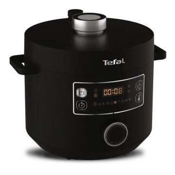 Tefal - Panela elétrica multifunções TURBO CUISINE 4,8 l 1090W/230V preto