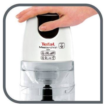 Tefal - Picador elétrico 500 ml MASTERCHOP XL 500W/230V branco