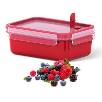 Tefal - Recipiente para alimentos 0,8 l MASTER SEAL MICRO vermelho