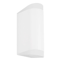 Telefunken 314906TF - Iluminação de parede exterior LED 2xGU10/5W/230V IP44 branco