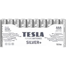 Tesla Batteries - 10 Pilhas alcalina AAA SILVER+ 1,5V 1300 mAh