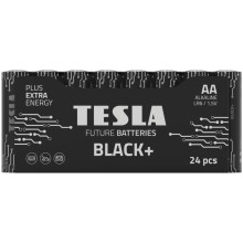 Tesla Batteries - 24 Pilhas alcalina AA BLACK+ 1,5V 2800 mAh