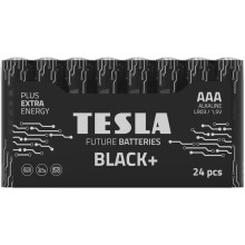 Tesla Batteries - 24  Pilhas alcalina AAA BLACK+ 1,5V 1200 mAh