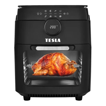 TESLA Electronics AirCook & Grill - Fritadeira de ar quente inteligente e digital multifuncional 12 l 1800W/230V Wi-Fi