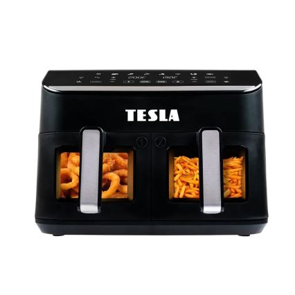 TESLA Electronics AirCook - Fritadeira elétrica multifuncional digital dupla com ar quente 9 l 2400W/230V