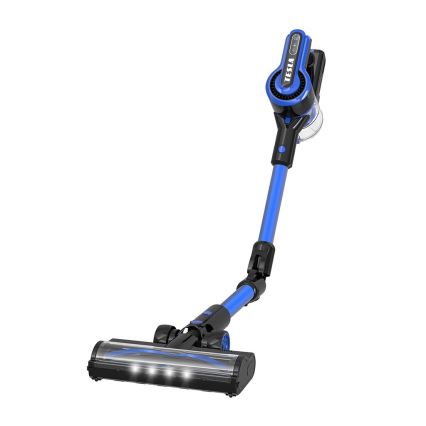 TESLA Electronics PureStar - Aspirador vertical sem fios flexível 3 em 1 300W/2200 mAh preto/azul