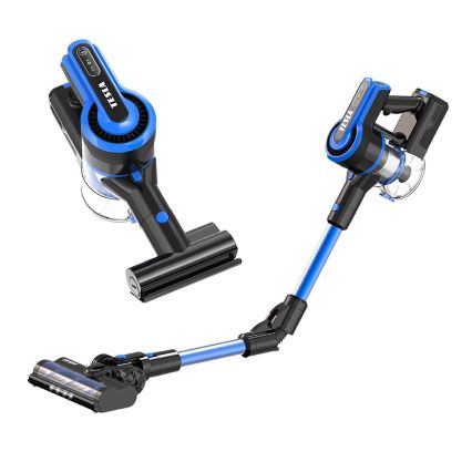 TESLA Electronics PureStar - Aspirador vertical sem fios flexível 3 em 1 300W/2200 mAh preto/azul