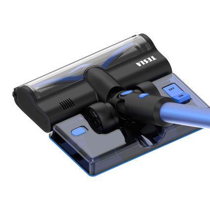 TESLA Electronics PureStar - Aspirador vertical sem fios flexível 3 em 1 300W/2200 mAh preto/azul