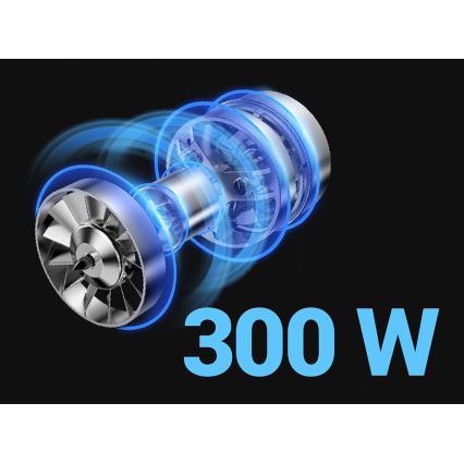 TESLA Electronics PureStar - Aspirador vertical sem fios flexível 3 em 1 300W/2200 mAh preto/azul