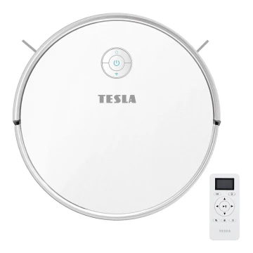 TESLA Electronics RoboStar - Aspirador robô inteligente 2em1 2600 mAh Wi-Fi branco + controlo remoto