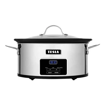 TESLA Electronics SlowCook - Panela de cozedura lenta 5,6 l 250W/230V