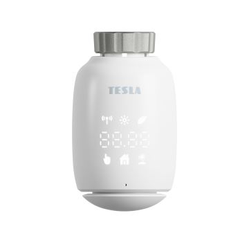 TESLA Smart - CONJUNTO 3x Cabeças termostáticas inteligente sem fios 2xAA + inteligente portal Hub Zigbee Wi-Fi