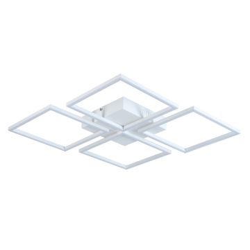 Top Light - Candelabro integrado LED com regulação RIVIERA 4xLED/16,25W/230V angular branco + controlo remoto