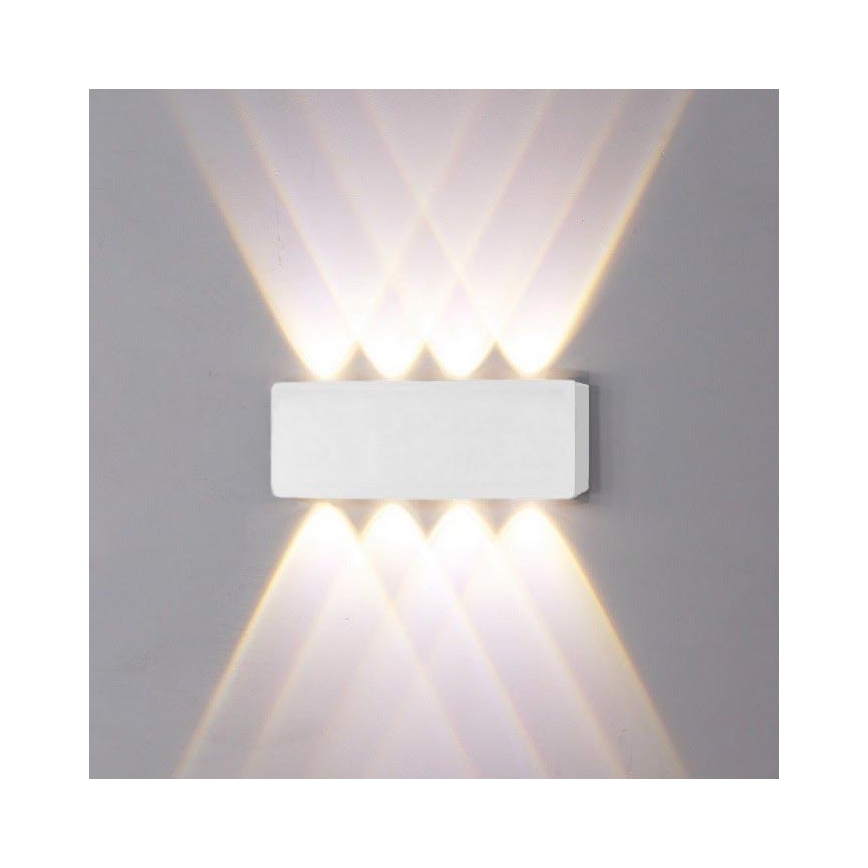 Top Light - Iluminação de parede exterior LED RAY B LED/8W/230V IP44 4000K branco