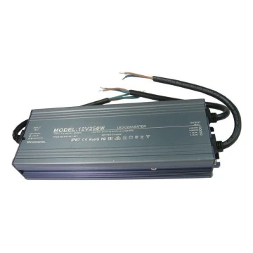 Transformador eletrónico LED 250W/12V IP67