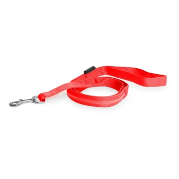 Trela LED Recarregável 120 cm 2xCR2032/5V/40 mAh vermelho