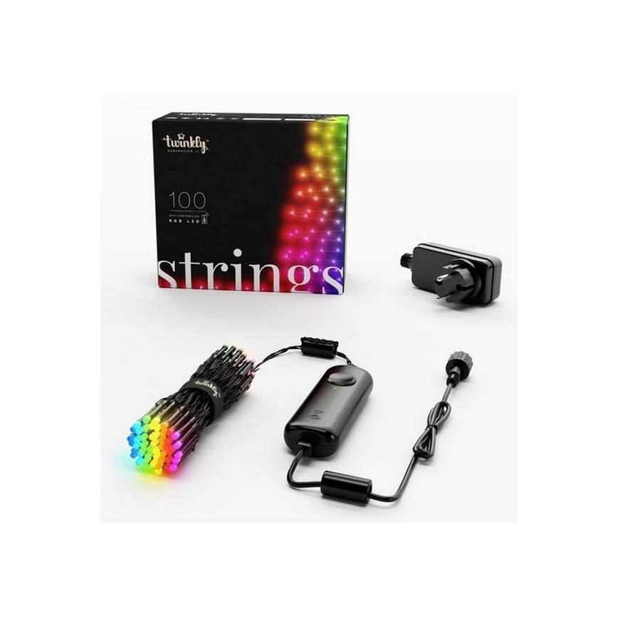 Twinkly - LED RGB Regulação exterior Corrente de Natal STRINGS 100xLED 11,5m IP44 Wi-Fi