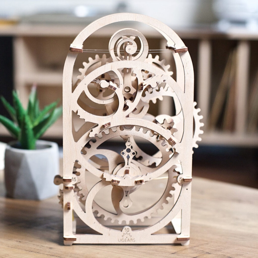 Ugears - Puzzle 3D mecânico de madeira Relógio