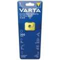 Varta 18631201401 - Lanterna de cabeça recarregável com regulação de intensidade LED OUTDOOR SPORTS LED/5V IPX4 amarelo