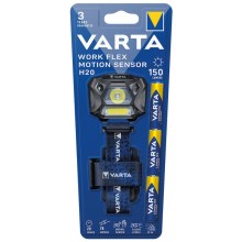 Varta 18648101421 - Lanterna de cabeça LED regulável com sensor WORK FLEX LED/3xAAA IP54
