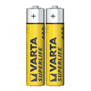 Varta 2003 - 2 pçs Bateria de zinco-carbono SUPERLIFE AAA 1,5V