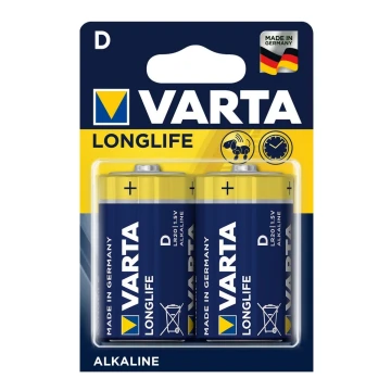 Varta 4120 - 2 pçs Pilha alcalina LONGLIFE EXTRA D 1,5V