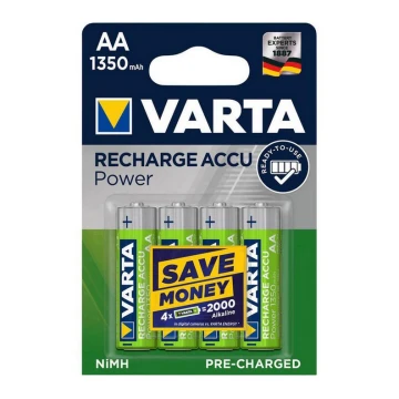 Varta 56746101404 - 4 pçs Pilha recarregável RECHARGE AA 1,2V/1350 mAh