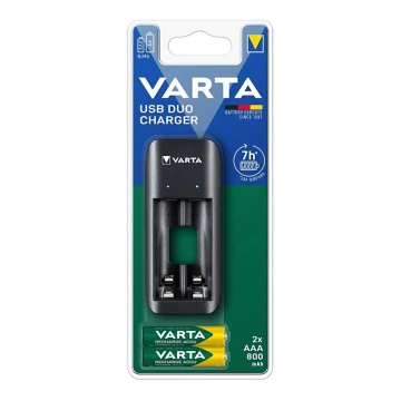 Varta 57651201421 - Carregador de pilhas 2xAA/AAA 800mAh 5V