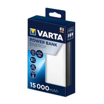 Varta 57977101111 - Power Bank ENERGY 15000mAh/2x2,4V branco