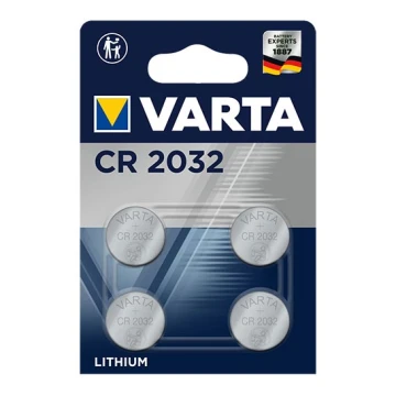 Varta 6032101404 - 4 pçs Célula de botão de lítio ELECTRONICS CR2032 3V