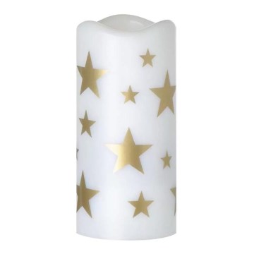 Vela de Natal LED LED/3xAAA estrelas branco quente