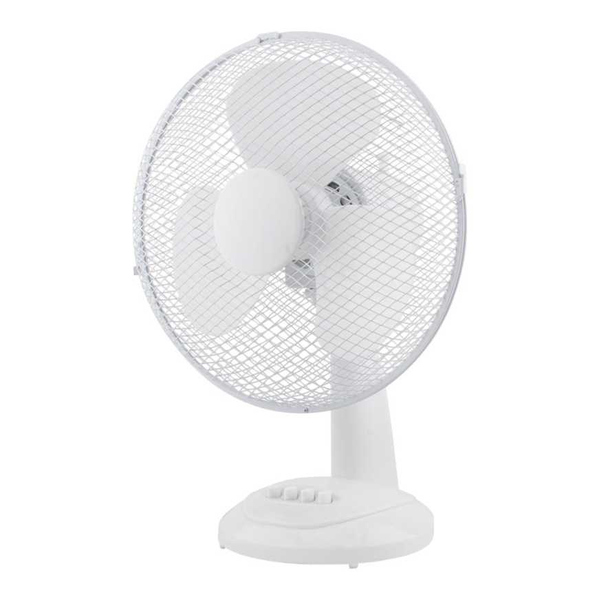 Ventilador de mesa 30cm, branco, 3 velocidades, 40W