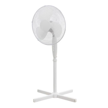 Ventilador de pé 40 cm, 3 velocidades, branco 50W