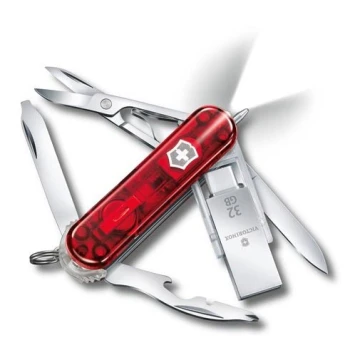 Victorinox - Canivete multifunções com flash drive 6 cm/11 funções vermelho