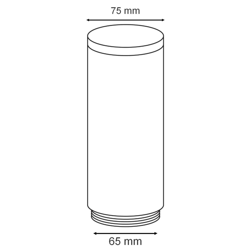 Vidro de substituição OSLO branco