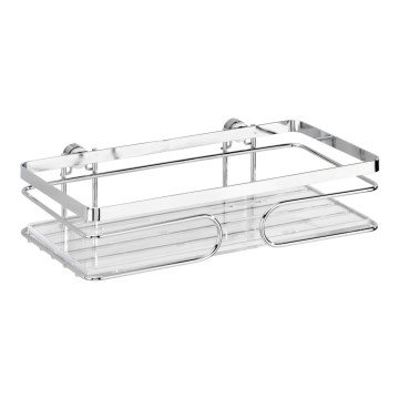 WENKO 20409100-Prateleira PREMIUM AÇO INOXIDÁVEL 24x13,5 cm inox/prateada