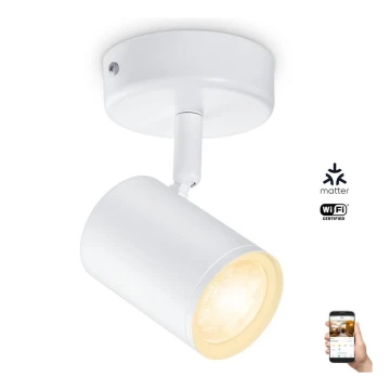 WiZ - Foco LED regulável IMAGEO 1xGU10/4,9W/230V 2700-6500K CRI 90 Wi-Fi branco