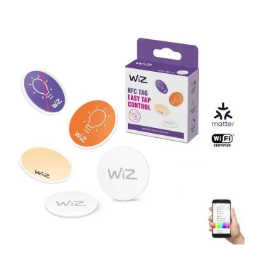 WiZ - NFC Auto-adesivo tag para controlar a iluminação 4 pçs