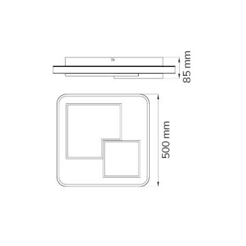 Wofi 11610 - Iluminação de teto LED com regulação FELA LED/40,5W/230V 3000K