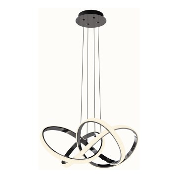 Wofi 6134-105L - Candelabro suspenso LED com regulação INDIGO LED/50W/230V preto cromado