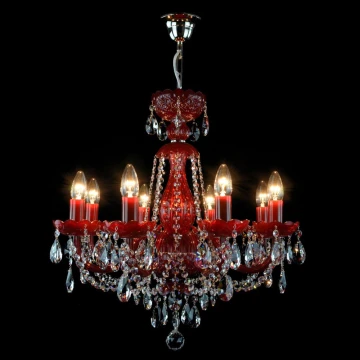 Wranovsky JWZ101083101 - Candelabro de cristal de corrente BRILLIANT 8xE14/40W/230V