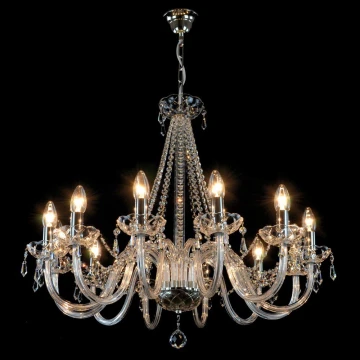 Wranovsky JWZ117122101 - Candelabro de cristal de corrente BONTON 12xE14/40W/230V