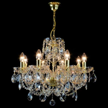 Wranovsky JWZ151082130 - Candelabro de cristal de corrente CLASSE 8xE14/40W/230V