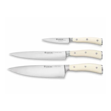 Wüsthof - Conjunto de facas de cozinha CLASSIC IKON 3 pcs creme