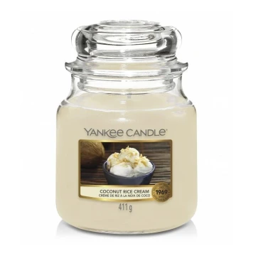Yankee Candle - Vela aromática COCONUT RICE CREAM central 411g 65-75 horas