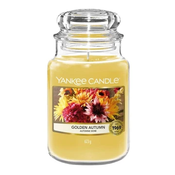 Yankee Candle - Vela aromática GOLDEN AUTUMN grande 623g 110-150 horas